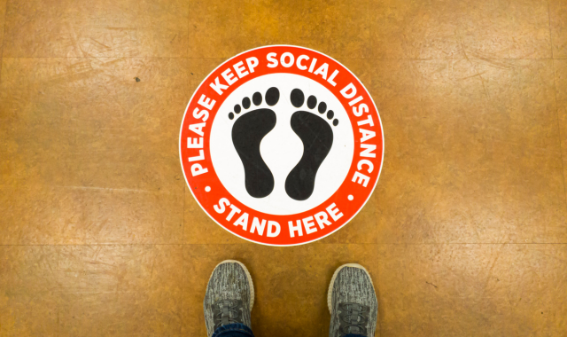 Social Distancing Floor Decals thumbnail